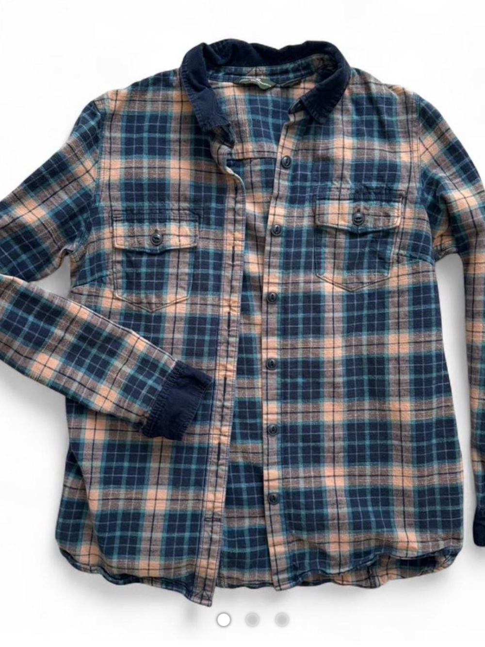 Eddie Bauer women’s plaid flannel shirt